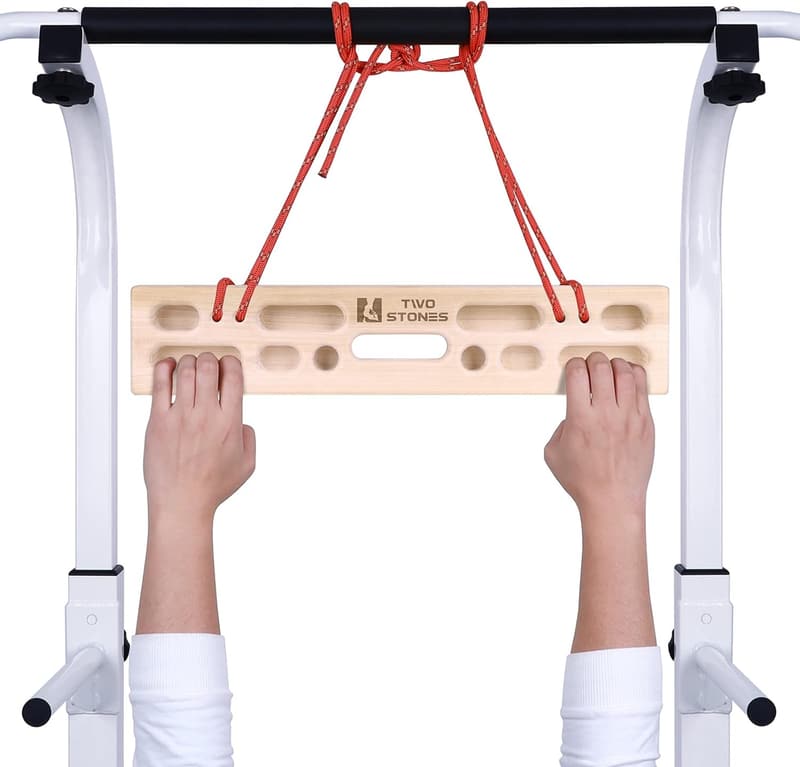 Portable Two-Stone Hangboard for Rock Climbers