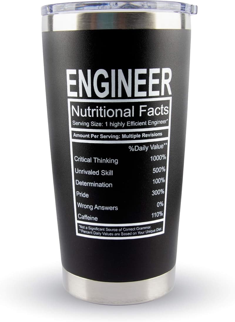 Engineer's 20 oz Tumbler Mug - Perfect Gift for Men