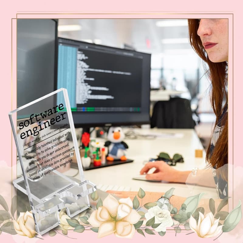 Funny Software Engineer Desk Accessory for Women