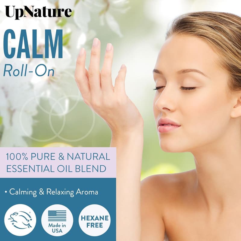 Calm Essential Oil Roll-On - 100% Natural Stress Relief for Women
