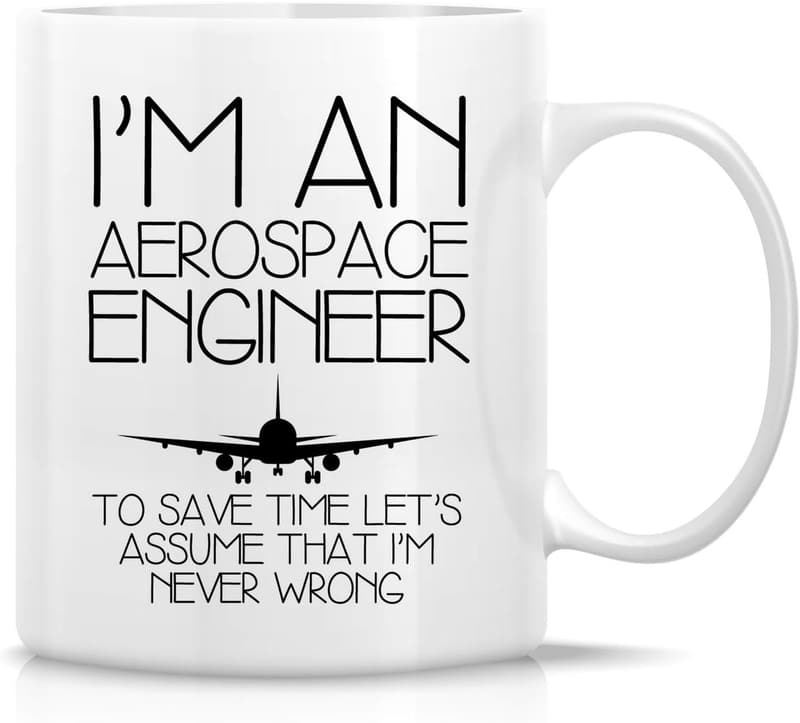 Aerospace Engineer Mug – 11 Oz Ceramic, Funny Birthday Gift