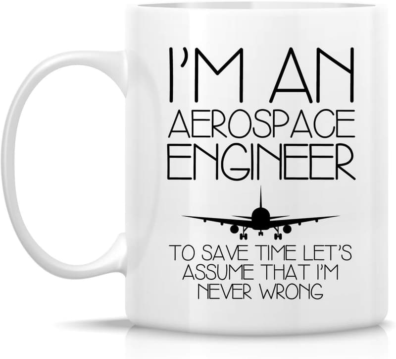 Aerospace Engineer Mug – 11 Oz Ceramic, Funny Birthday Gift