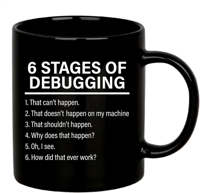 Funny Programming Mug for Programmers – 11 oz Black Gift