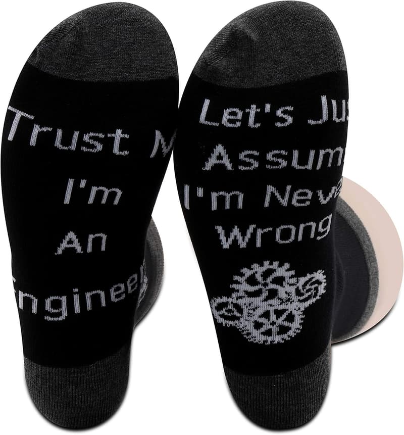 Engineer Socks - 2 Pairs Gift for Mechanical Engineers