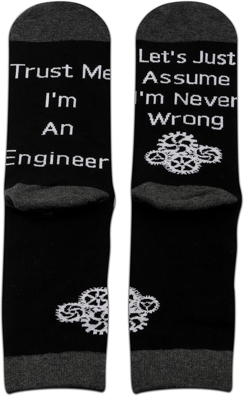 Engineer Socks - 2 Pairs Gift for Mechanical Engineers