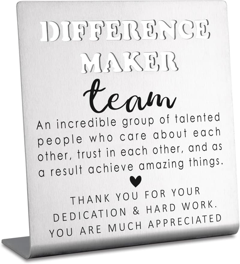 Team Appreciation Decorative Sign, 4