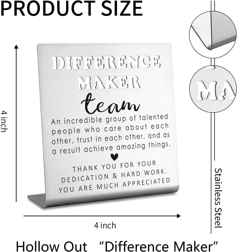 Team Appreciation Decorative Sign, 4