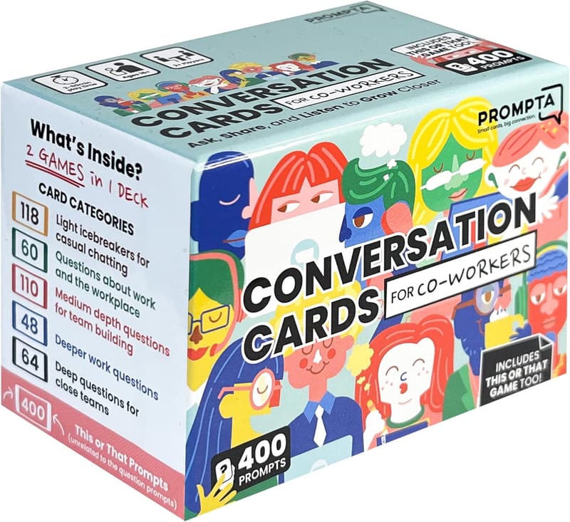 Teambuilding Icebreaker Cards for Coworkers – 400 Engaging Questions