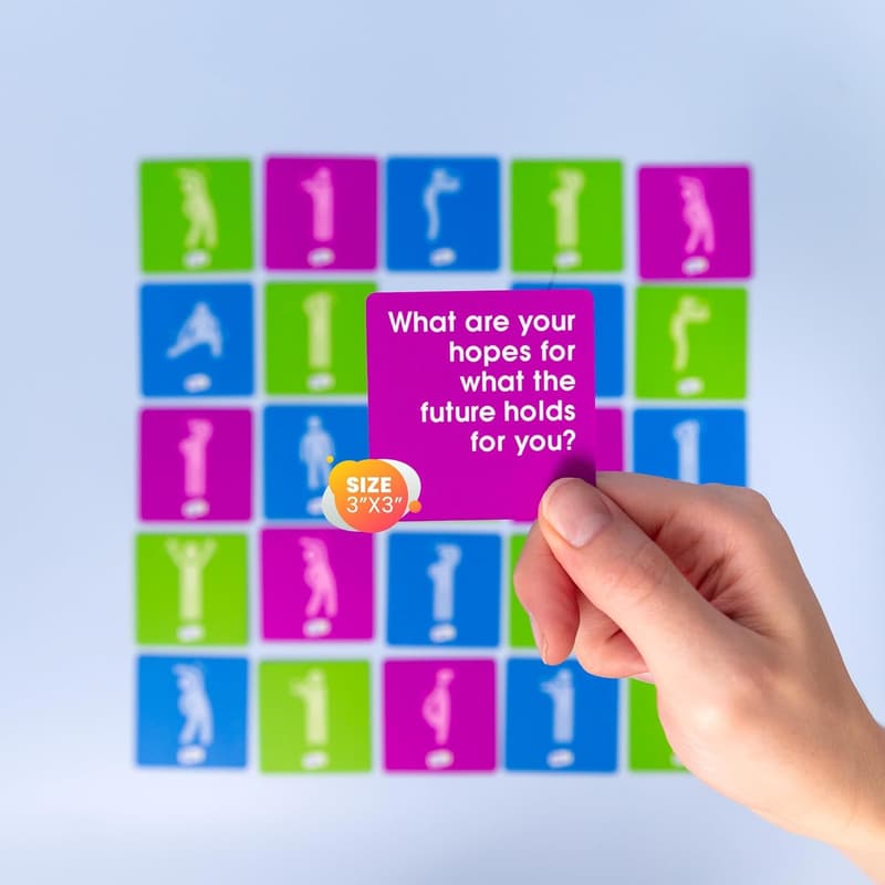Team Building Conversation Starter Cards – 60 Icebreaker Games