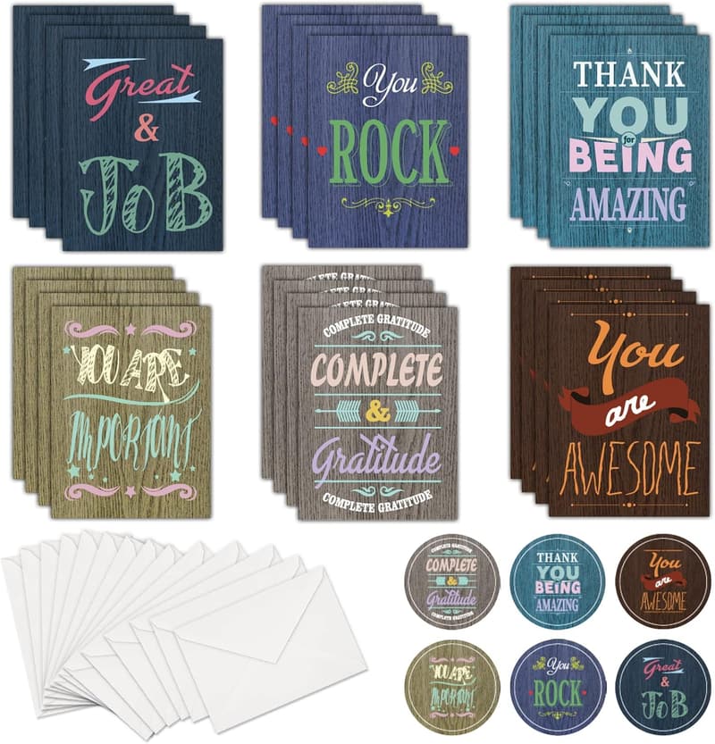 You Are Awesome Encouragement Notecards with Envelopes (24 Pack)