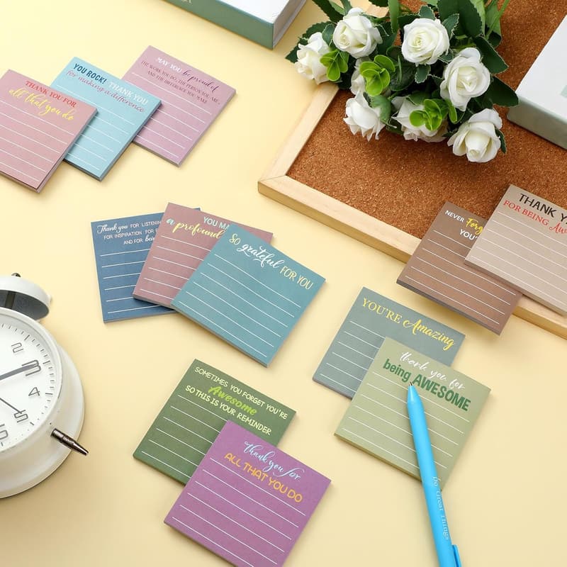 Employee Appreciation Sticky Note Gift Set - 24 Pcs