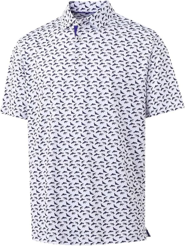 Men's Moisture-Wicking Golf Polo Shirt - Performance Print