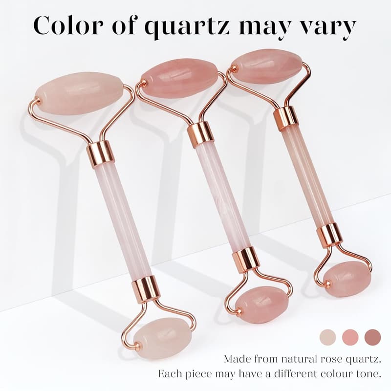 Jade Roller & Gua Sha Set for Skin Care – Pink Self-Care Gift