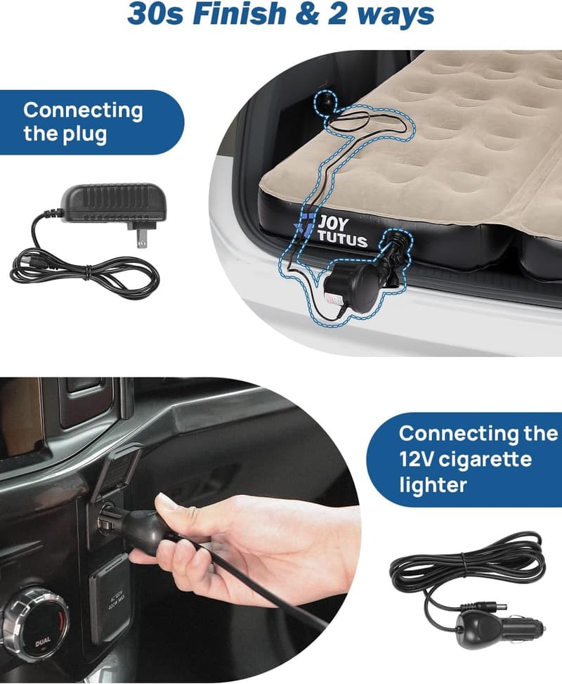 SUV Air Mattress – Inflatable Camping Bed with Pillows & Pump