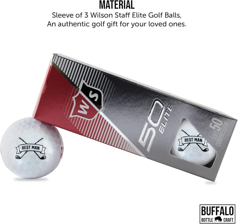 Personalized Golf Balls Set for Men - Groomsmen Gift
