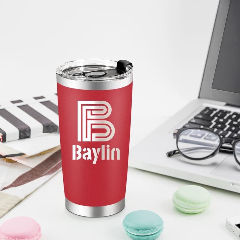 Personalized 20 oz Stainless Steel Travel Tumbler for Birthday