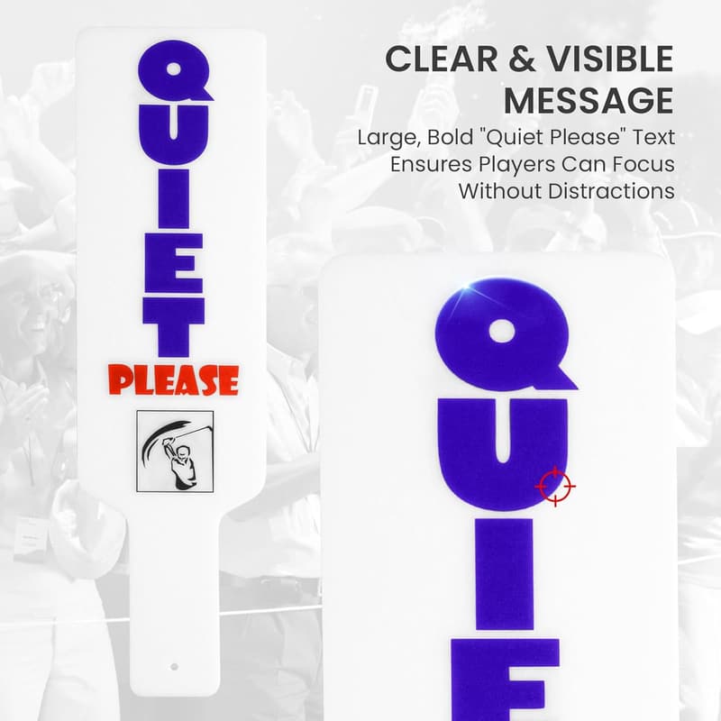 Funny Golf Quiet Sign - Gag Gift for Dads and Golfers