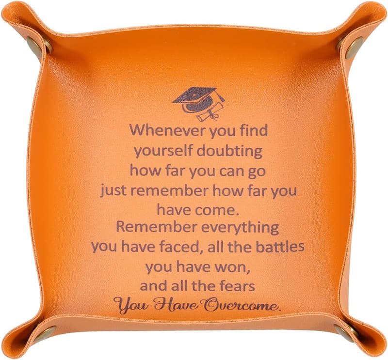 2025 Graduation Leather Tray Gift for Him
