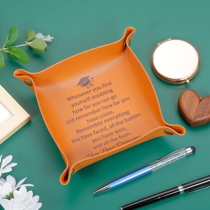 2025 Graduation Leather Tray Gift for Him