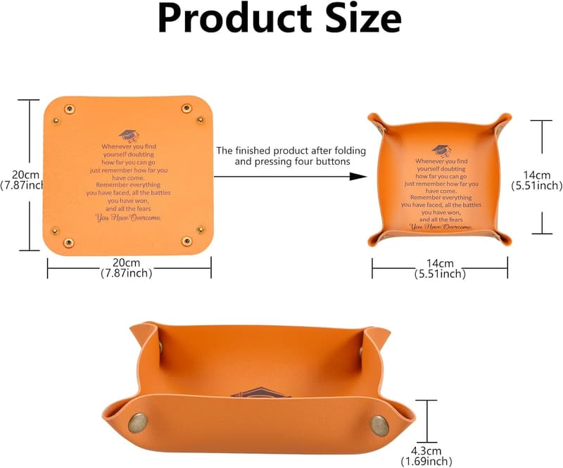 2025 Graduation Leather Tray Gift for Him