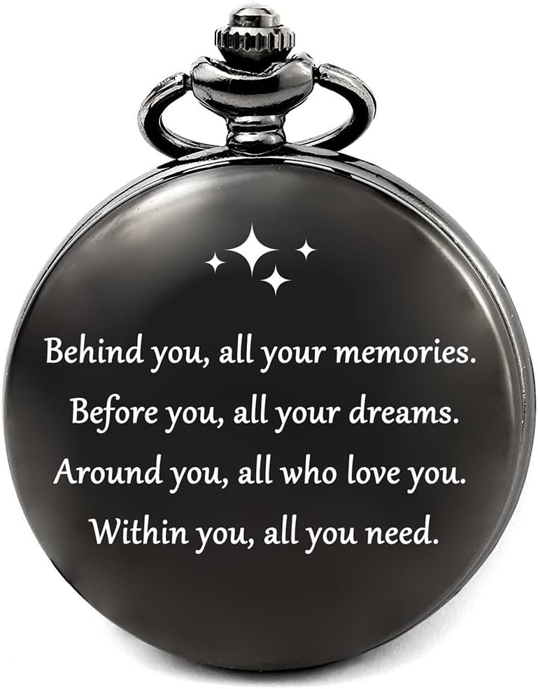 Graduation Gift for Him – Engraved Pocket Watch