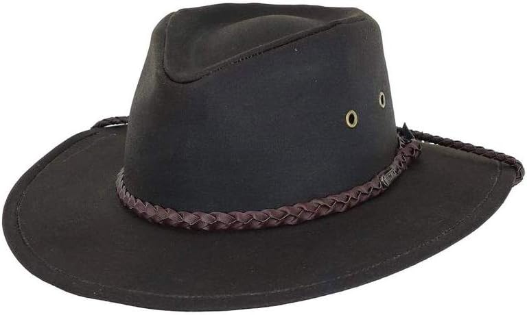 Unisex Waterproof Cotton Oilskin Hat with UPF 50 Protection