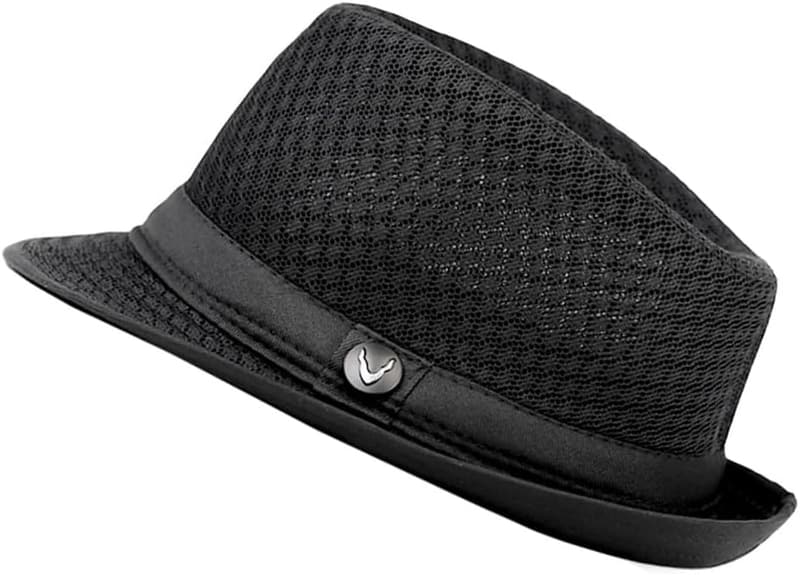 Lightweight Classic Crushable Mesh Fedora Hat