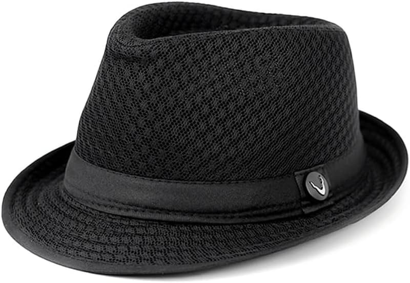 Lightweight Classic Crushable Mesh Fedora Hat