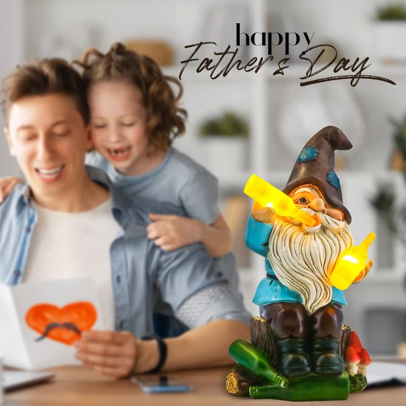 Funny Garden Gnome Yard Decor - Unique Gift for Dad