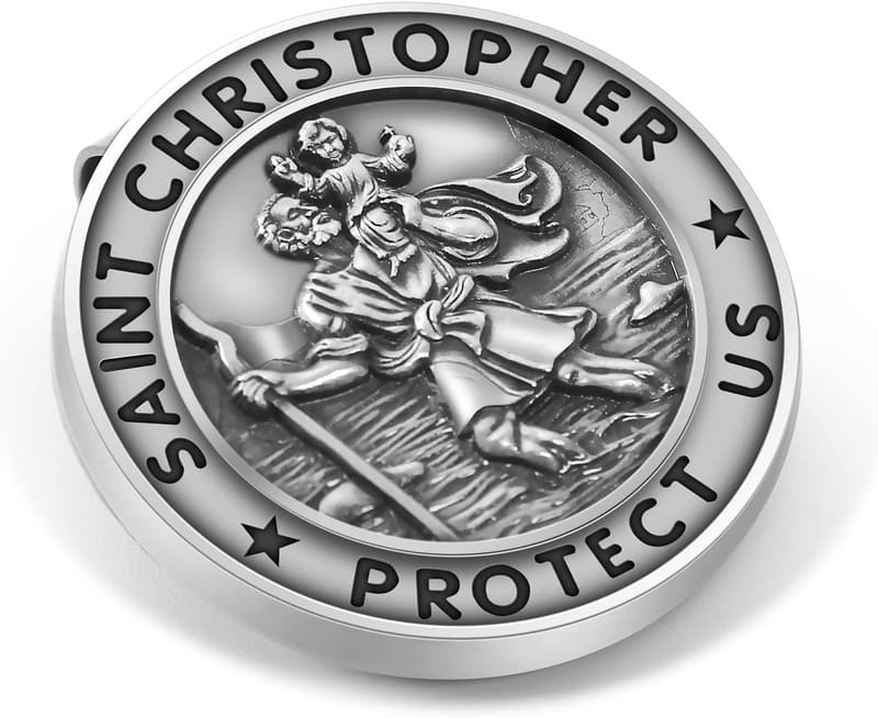 Saint Christopher Visor Clip - Ideal Gift for New Drivers