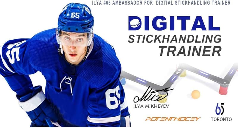Portable Digital Stickhandling Trainer with Scoreboard & Timer