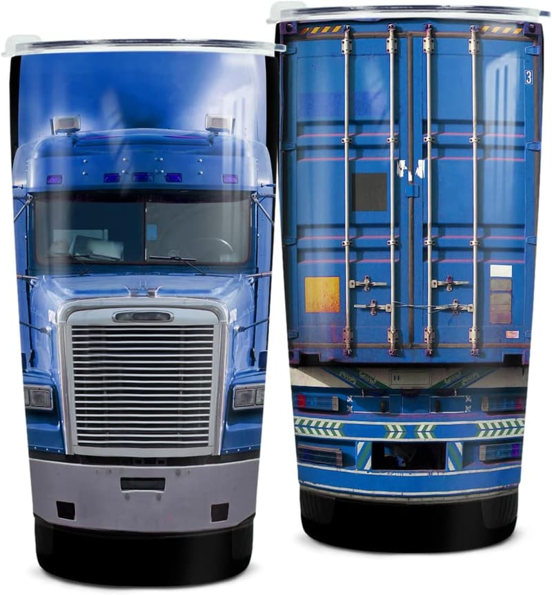 Truck Driver Gifts: 20oz Stainless Steel Travel Mug