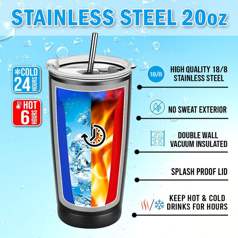 Truck Driver Gifts: 20oz Stainless Steel Travel Mug