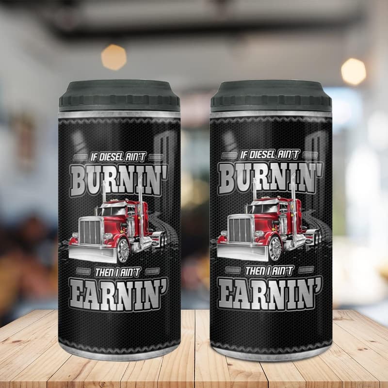 Trucker Dad Gifts - 16oz Insulated Stainless Steel Tumbler