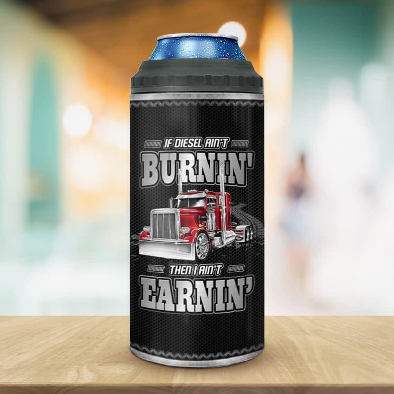 Trucker Dad Gifts - 16oz Insulated Stainless Steel Tumbler