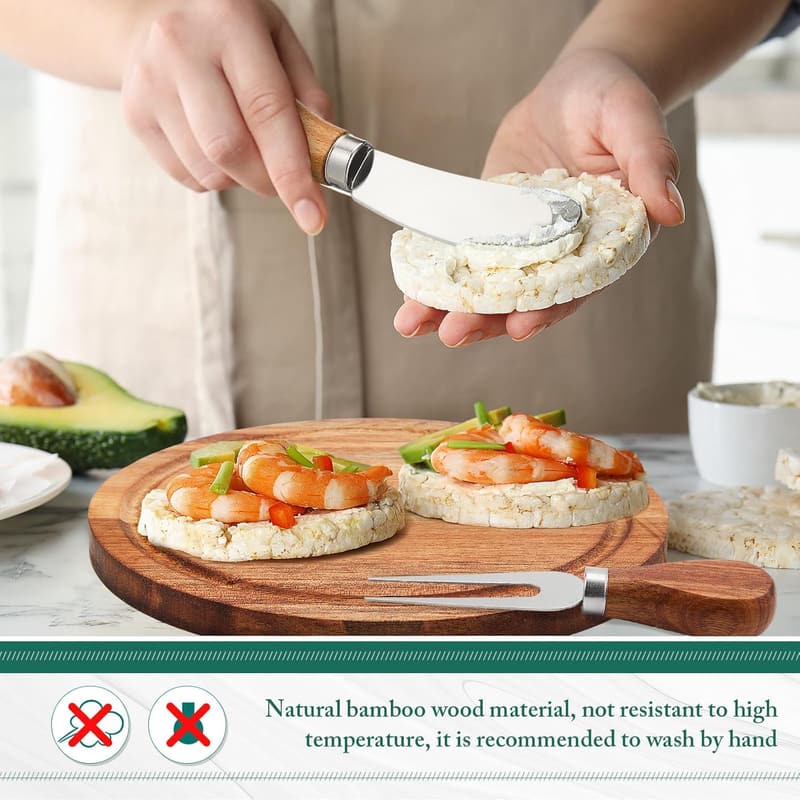Baby Shower Game Prizes: Acacia Cheese Board Set with Gift Box