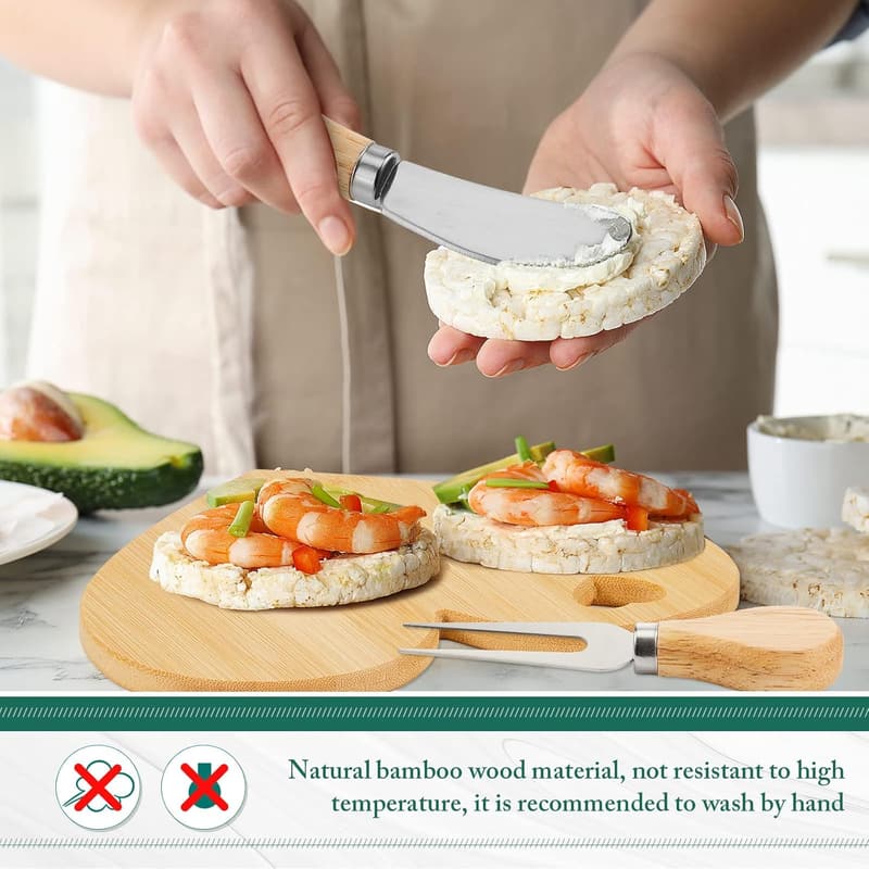 Bridal Shower Cheese Board Set with Knives - Guest Gift Box