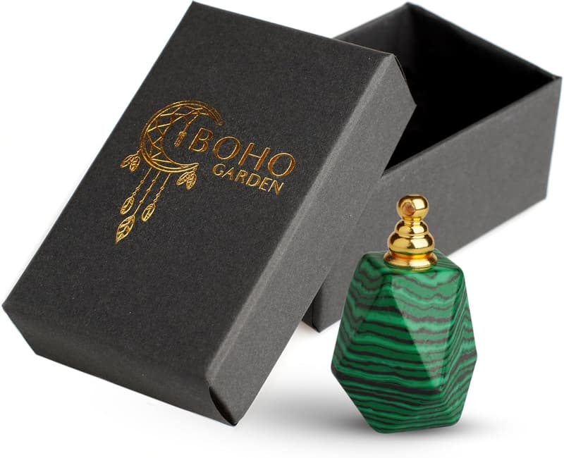 Wearable Malachite Crystal Keepsake Urn for Ashes