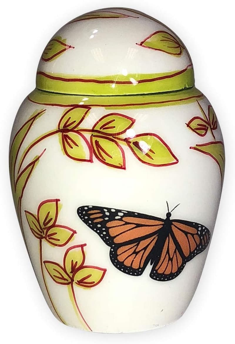 Butterfly Keepsake Urn for Ashes - Small Size
