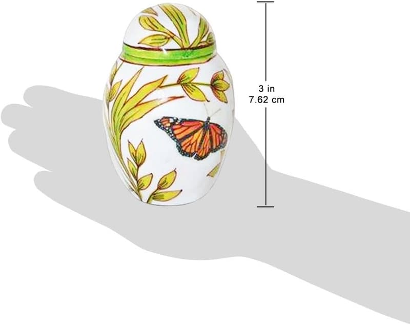 Butterfly Keepsake Urn for Ashes - Small Size