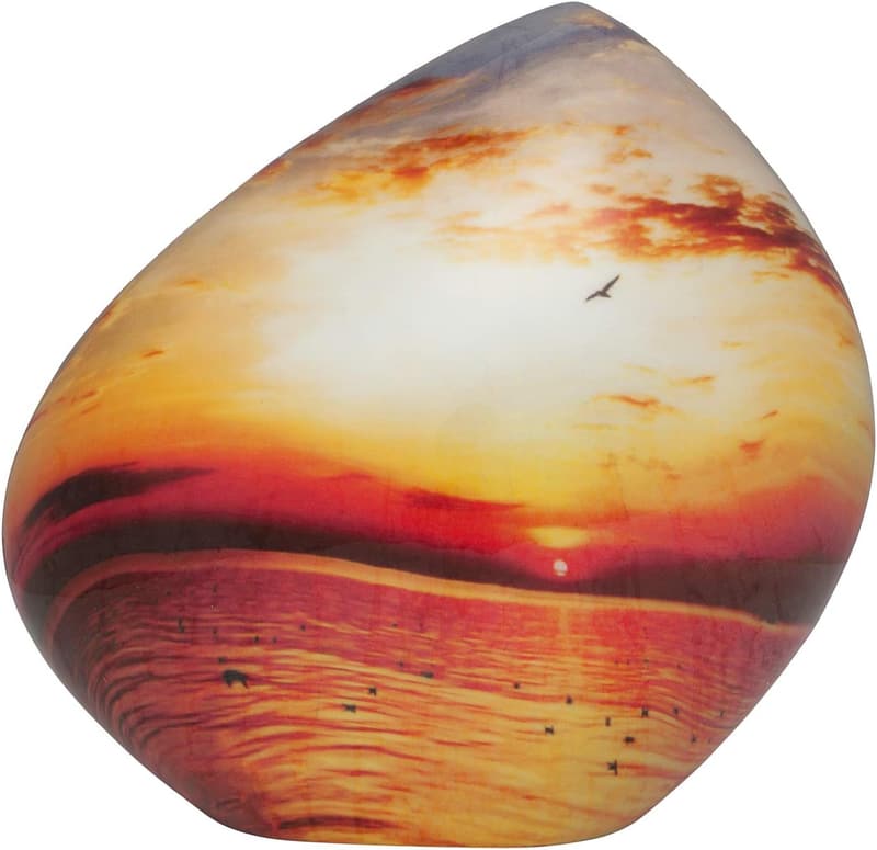 Mountain Sunrise Aluminum Cremation Urn for Adult Ashes