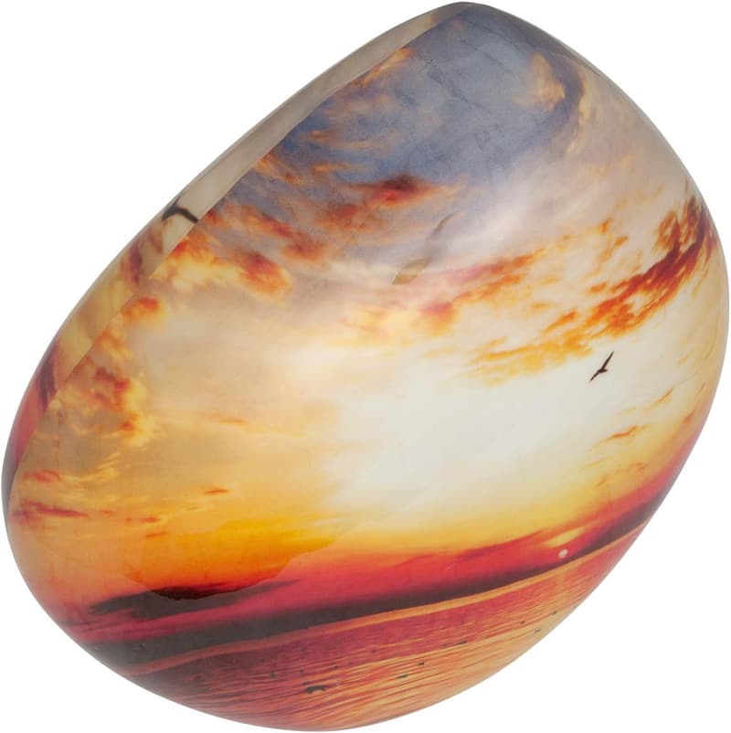 Mountain Sunrise Aluminum Cremation Urn for Adult Ashes