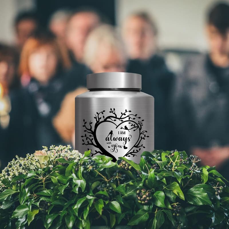 Decorative Cremation Urn for Adults - Memorial Burial Container