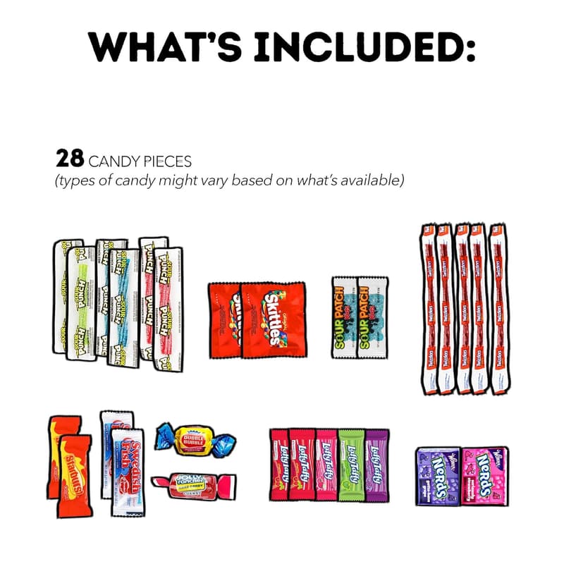 Father's Day Snack Box Variety Pack (85 Count) for All Ages