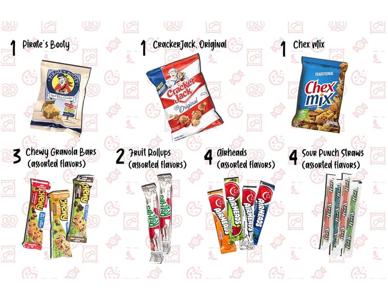 Ultimate 50-Count Snack Care Package for Students & Friends