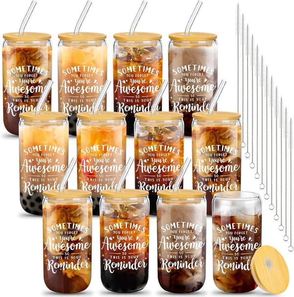 CNA Appreciation Week Glass Cups Set for Staff - 12 oz
