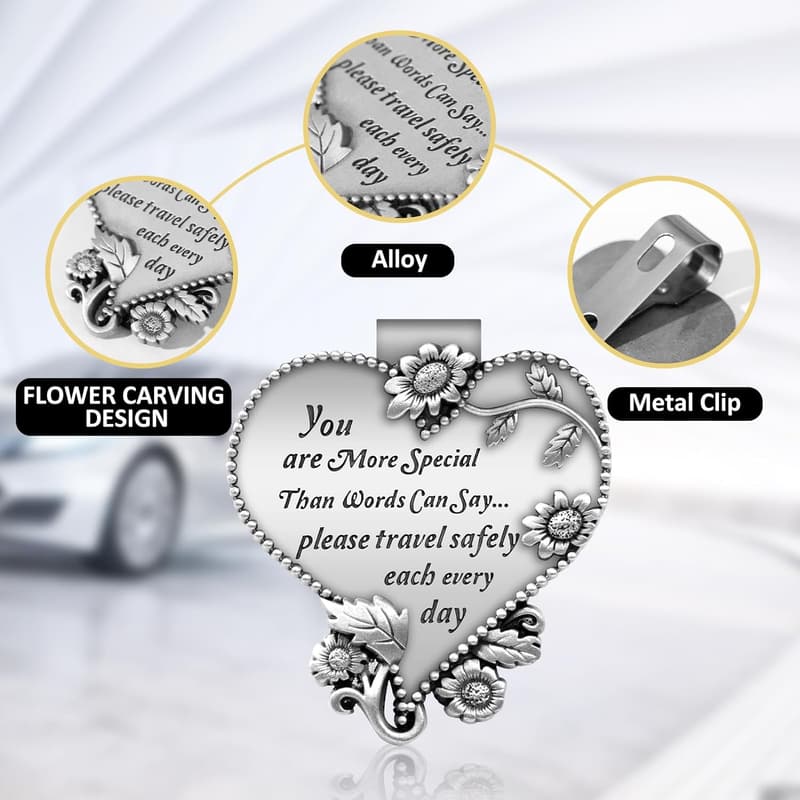 Driving Safety Prayer Car Visor Clip for New Drivers