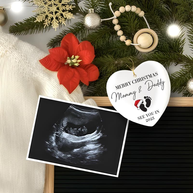 Pregnancy Announcement Ornament for New Parents
