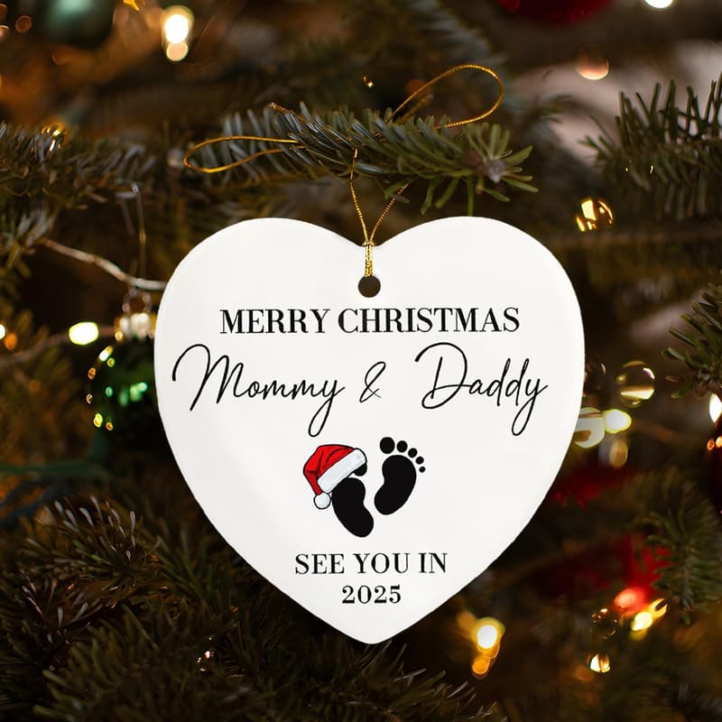 Pregnancy Announcement Ornament for New Parents