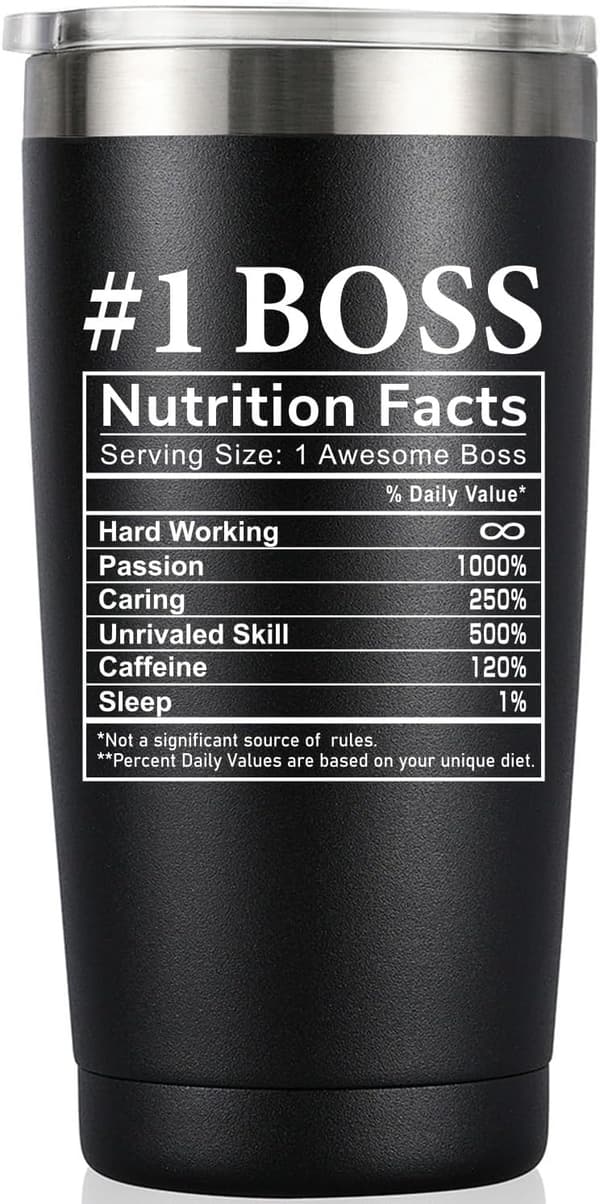 Boss's Day 20oz Tumbler for Men & Women - World's Best Boss Gift
